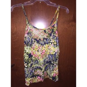 Spaghetti strap floral top
